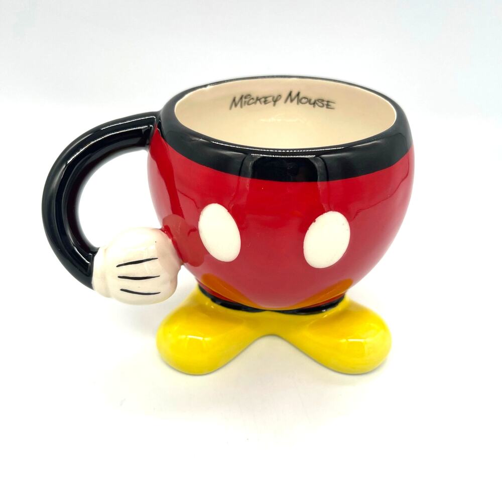 Disney Mickey Mouse Red Molded Stoneware Mug with Arm by FAB LLC